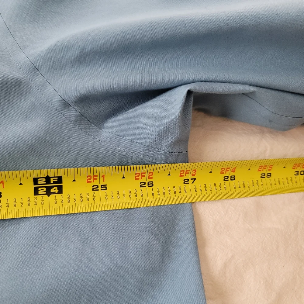 Talbots Blue Button-Up Blouse - Picture 5 of 9